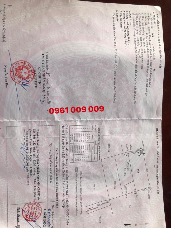 đất sổ hồng riêng thạnh xuân